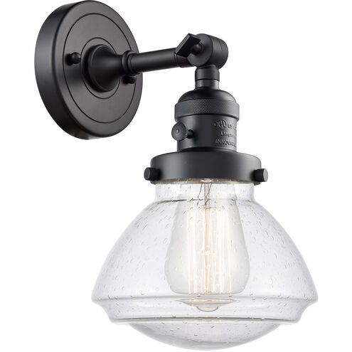 Franklin Restoration Olean LED 7 inch Matte Black Sconce Wall Light, Franklin Restoration