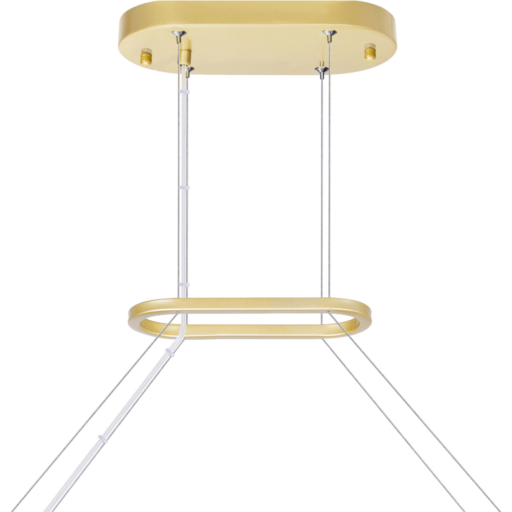 Genevieve LED 47 inch Medallion Gold Pool Table Light Ceiling Light