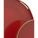 Riya Gold and Red Tray Set, Set of 2