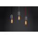 Gents 1 Light 4.4 inch Black/Red Pendant Ceiling Light
