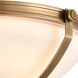 Connelly 3 Light 19 inch Natural Brass Semi Flush Mount Ceiling Light