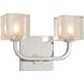 Arcata LED 10 inch Chrome Bath Vanity Wall Light