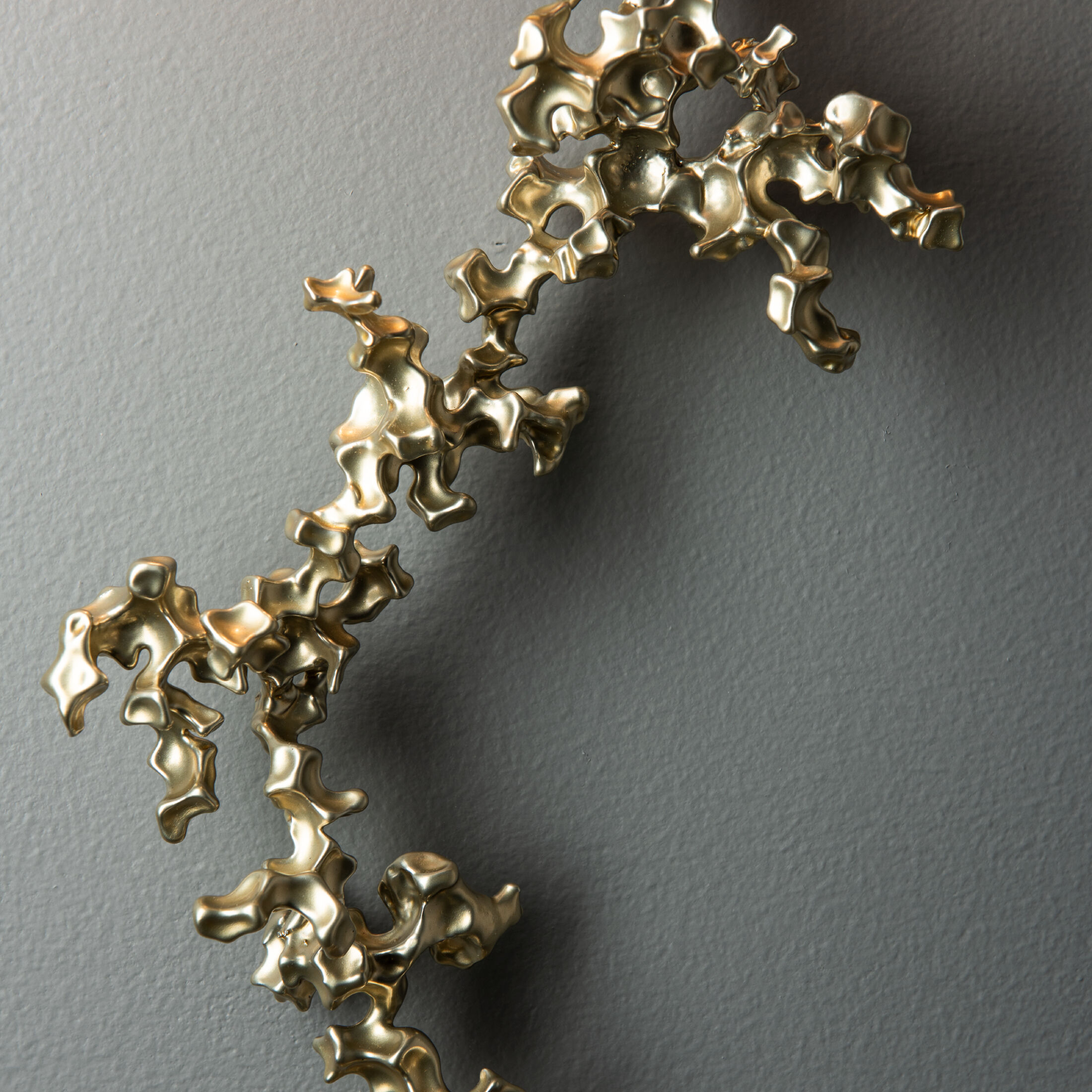 Coral Sconce Wall Light in Modern Brass