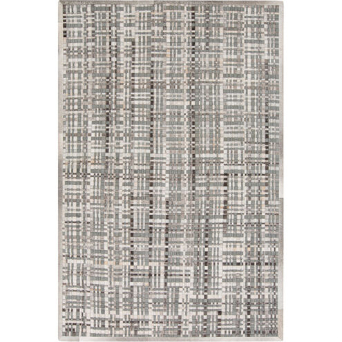Outback II 36 X 24 inch Gray and Neutral Area Rug, Hair On Hide