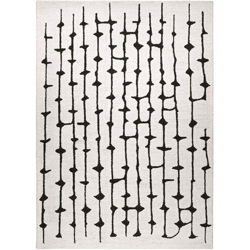 Contemporary Luxe 158 X 118 inch Black/White Rug in 10 x 13