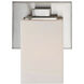 Capri 1 Light 6 inch Brushed Nickel Wall Sconce Wall Light, Luz Studio