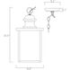 Newberry 2 Light 9 inch English Bronze Outdoor Hanging Lantern