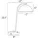 Roden 22 inch 40.00 watt White Table Lamp Portable Light