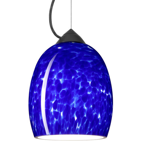 Lucia 1 Light Black Cord Pendant Ceiling Light