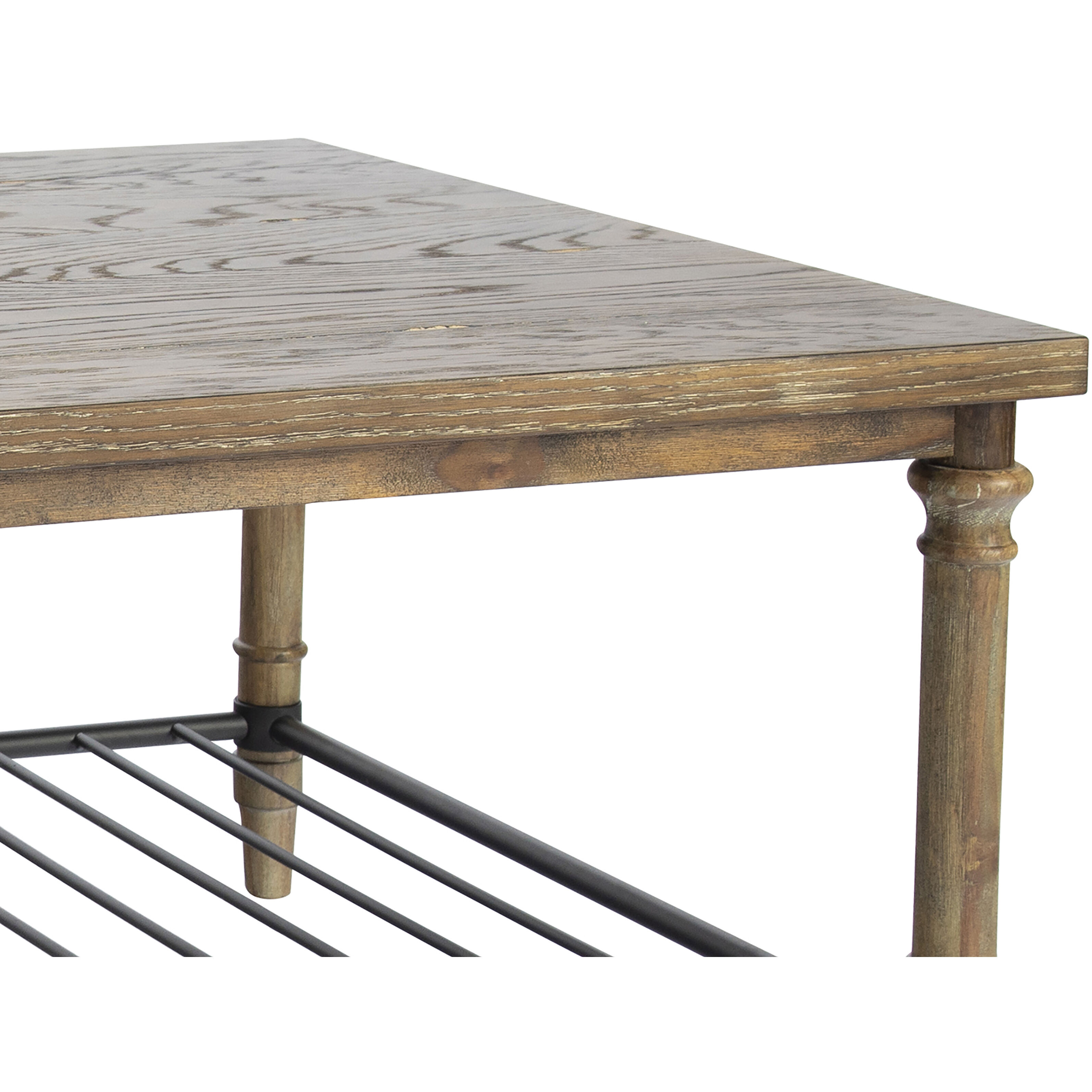 Beacon Hill 50 X 32 inch Brown with Black Coffee Table