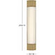Facet LED 4.5 inch Heritage Brass Bath Light Wall Light