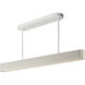 Delphi LED 47.25 inch Chaulk White Linear Pendant Ceiling Light