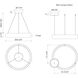Halo LED 24.38 inch White Pendant Ceiling Light