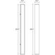 Sideways LED 36.25 inch Textured Bronze Indoor-Outdoor Sconce, Inside-Out