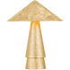 Foxton 22 inch 15 watt Vintage Gold Leaf Table Lamp Portable Light