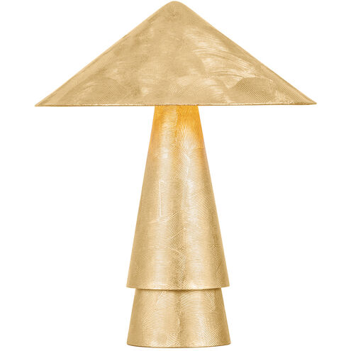 Foxton 22 inch 15 watt Vintage Gold Leaf Table Lamp Portable Light