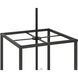 Signature 4 Light 12 inch Flat Black Foyer Light Ceiling Light