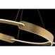 Ilios LED 32.25 inch Aged Brass Pendant Ceiling Light