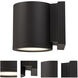 Tube LED 5 inch Bronze Outdoor Wall Light