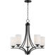 Deven 5 Light 24 inch Black Single-Tier Chandelier Ceiling Light