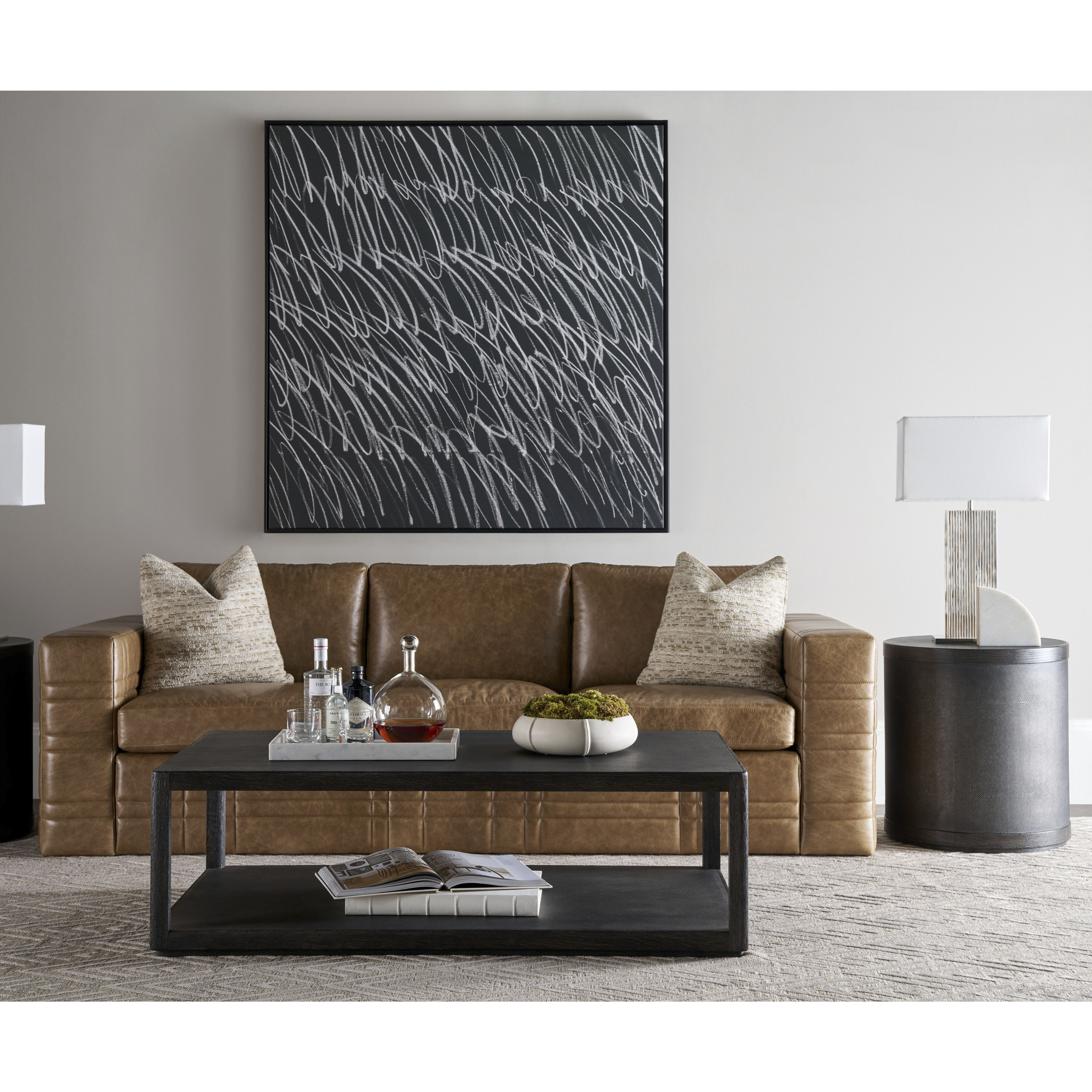 Maxwell 24 X 22 inch Obsidian Side Table, Wooden