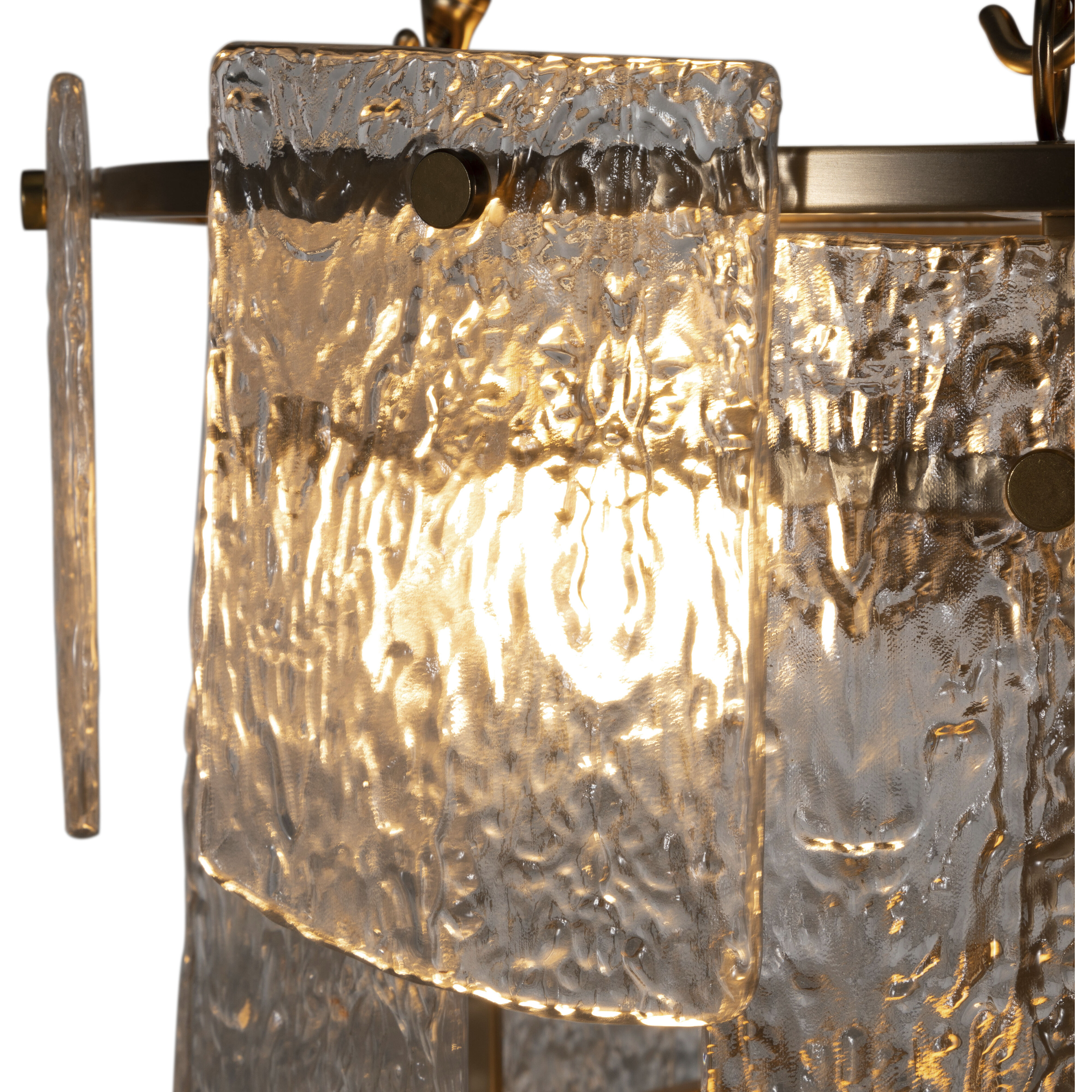 Augusta 5 Light 22 inch Antique Brass and Cast Glass Chandelier Ceiling Light