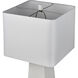 Luke 35 inch 150.00 watt Dry White with Satin Nickel Table Lamp Portable Light, Set of 2