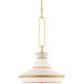Perth 2 Light 22 inch Gold Leaf Pendant Ceiling Light