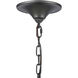 Madeline 6 Light 26 inch Dark Gray with Polished Nickel Chandelier Ceiling Light