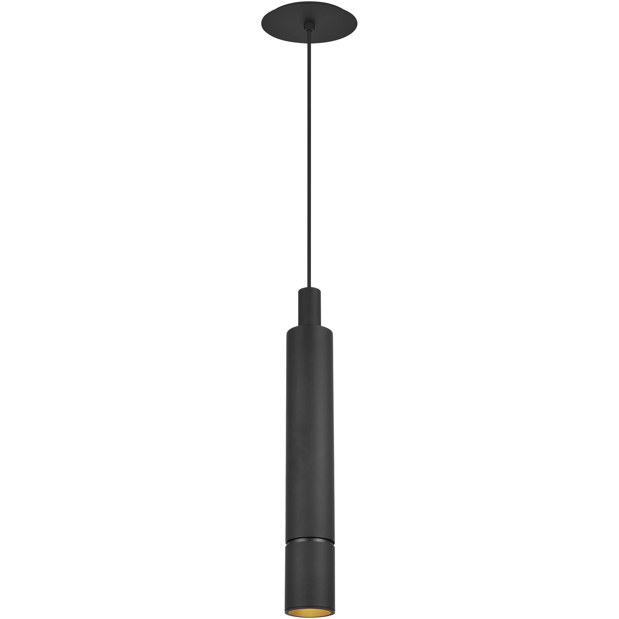 Mick De Giulio Sottile LED Nightshade Black Pendant Ceiling Light, Integrated LED