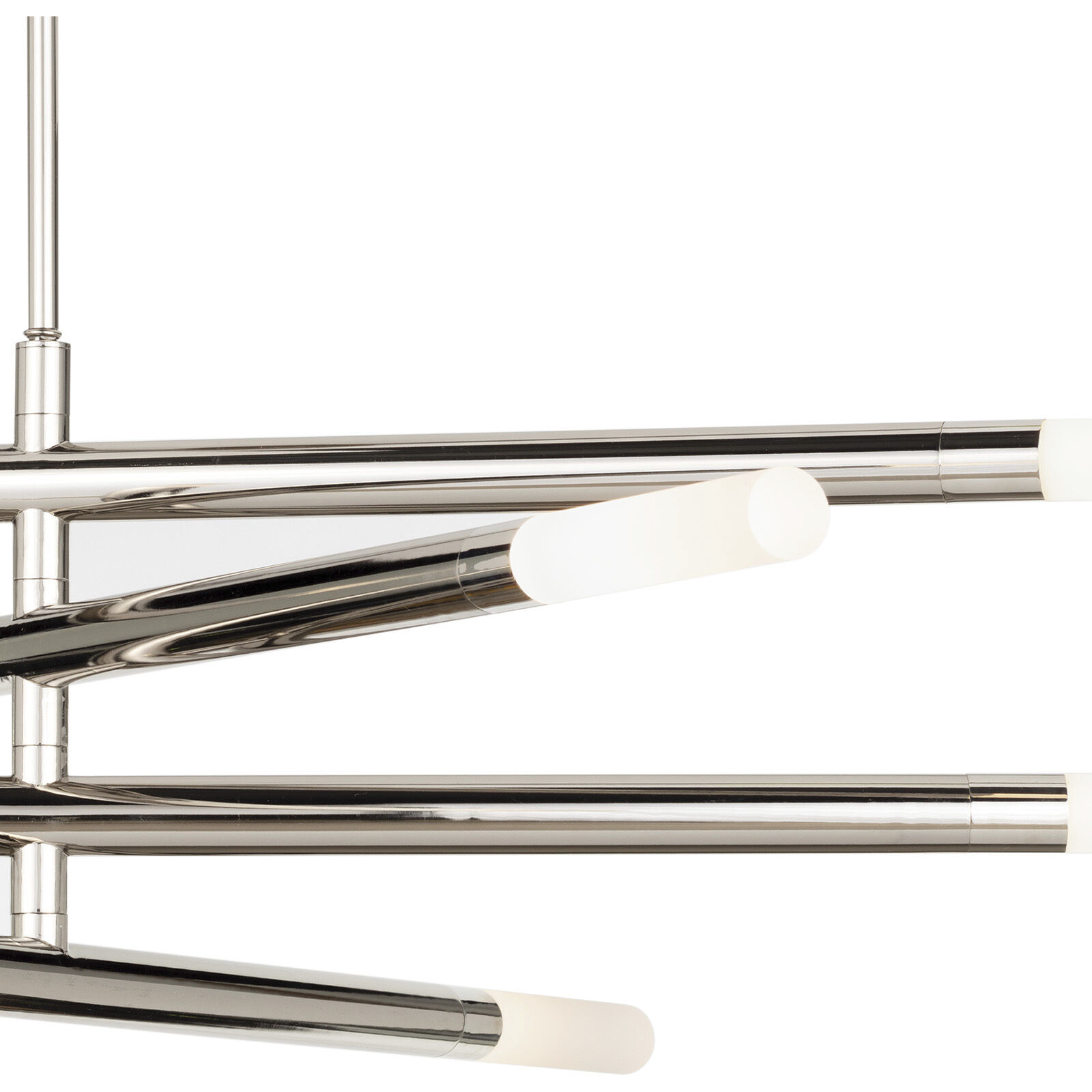 Wick 8 Light 55.75 inch Polished Nickel Chandelier Ceiling Light