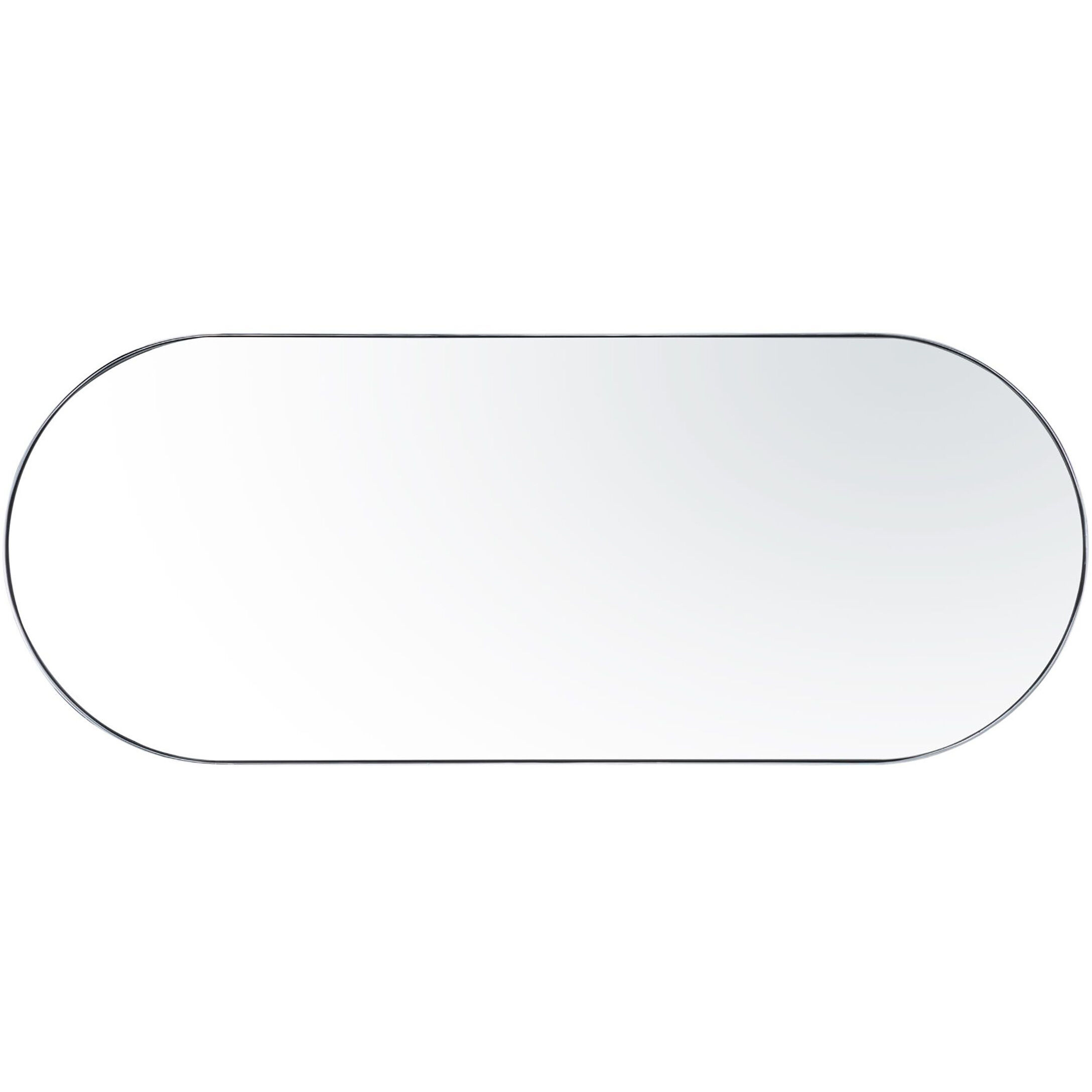 Capsule 60 X 24 inch Chrome Wall Mirror in Painted Chrome