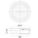 Navo LED 10 inch Chrome Flush Mount Ceiling Light