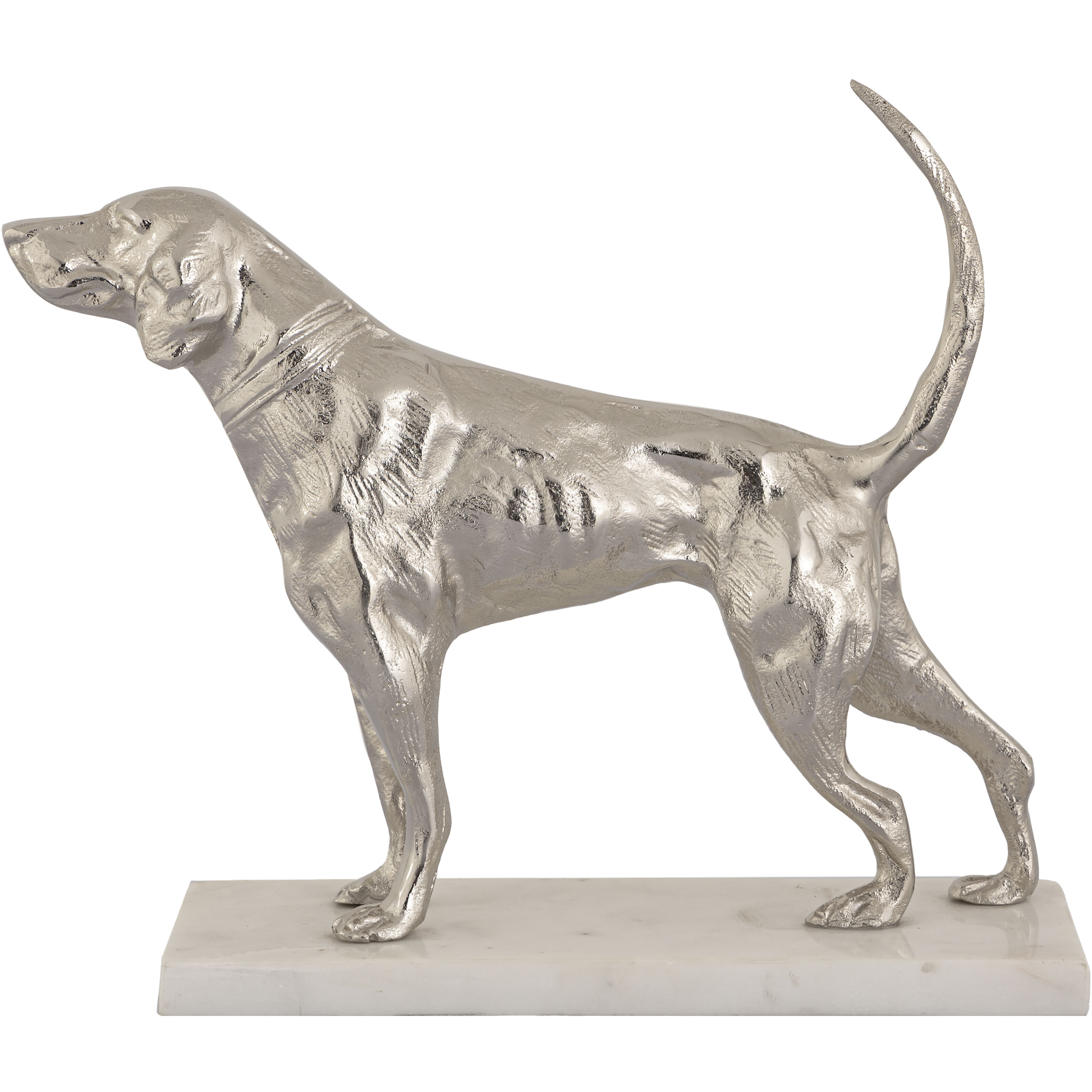 Bergie Nickel with White Dog Sculpture