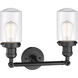 Franklin Restoration Dover 2 Light 14 inch Oil Rubbed Bronze Bath Vanity Light Wall Light in Clear Glass, Franklin Restoration