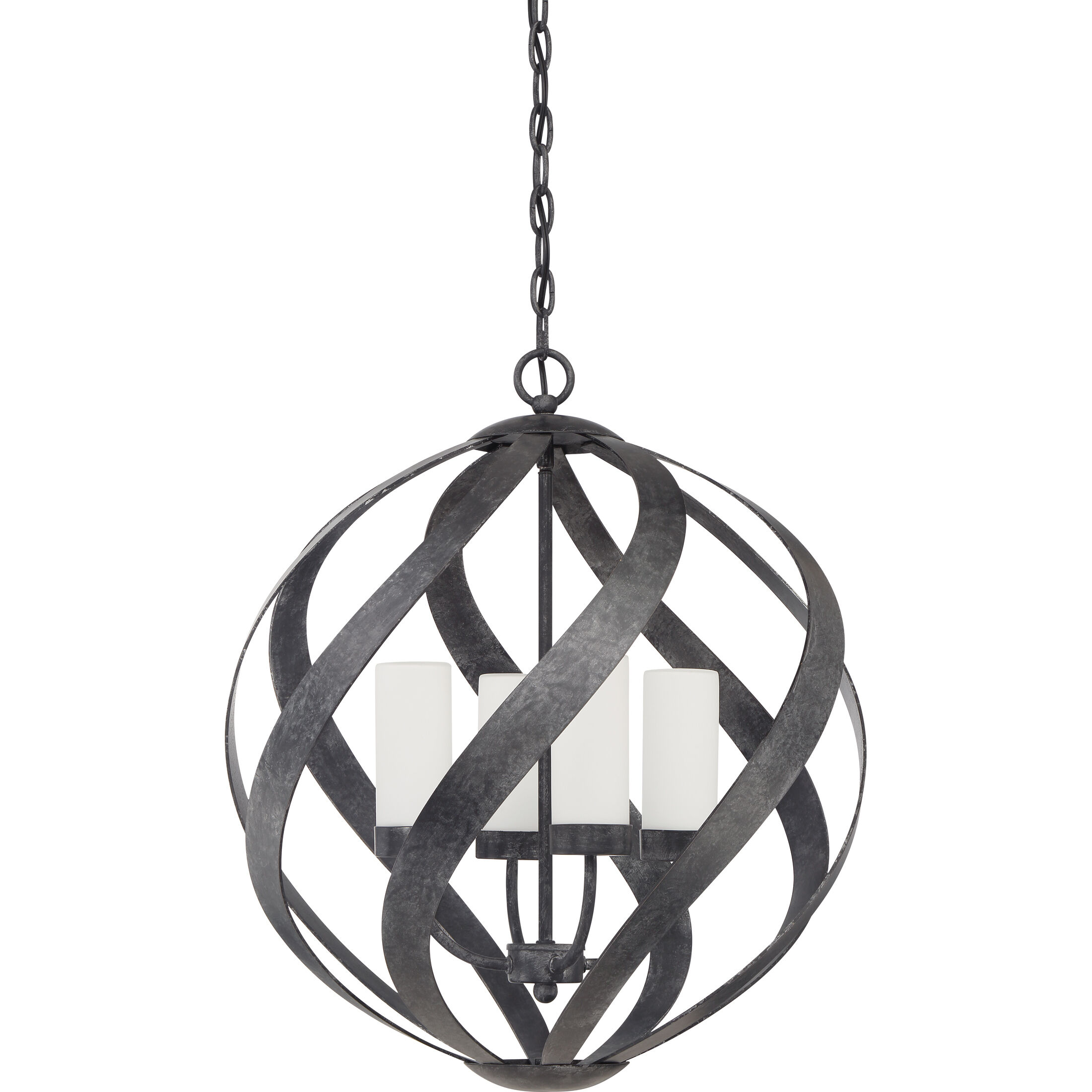 Blacksmith 4 Light 20 inch Old Black Finish Pendant Ceiling Light