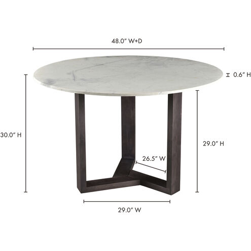 Jinxx 48 X 48 inch Grey Dining Table