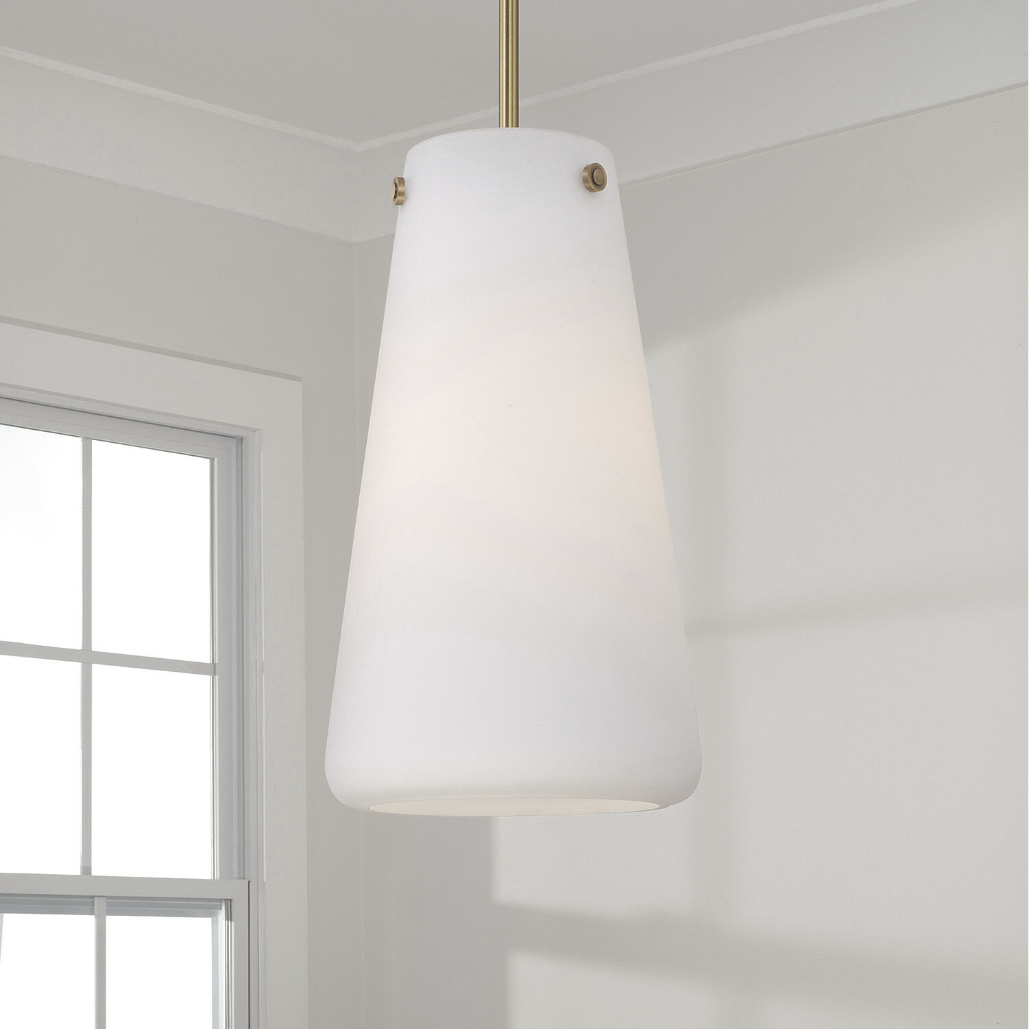 Averitt 1 Light 10 inch Aged Brass Pendant Ceiling Light