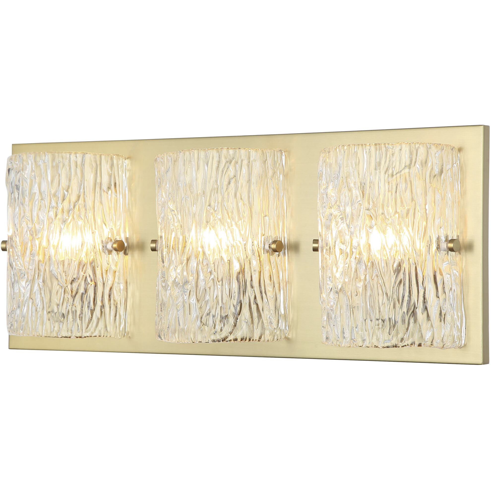 Morgan 3 Light 23 inch Satin Brass Bath Vanity Wall Light