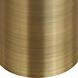 Pascal 24.25 X 10.25 inch Iridescent Labradorite and Brushed Brass Drink Table