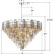 Addis 28 Light 49 inch Polished Chrome Chandelier Ceiling Light