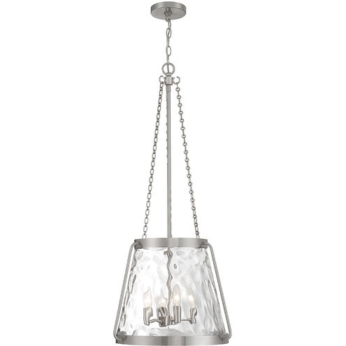 Crawford 4 Light 18 inch Satin Nickel Pendant Ceiling Light
