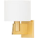 Brampton 1 Light 7.5 inch Aged Brass Wall Sconce Wall Light