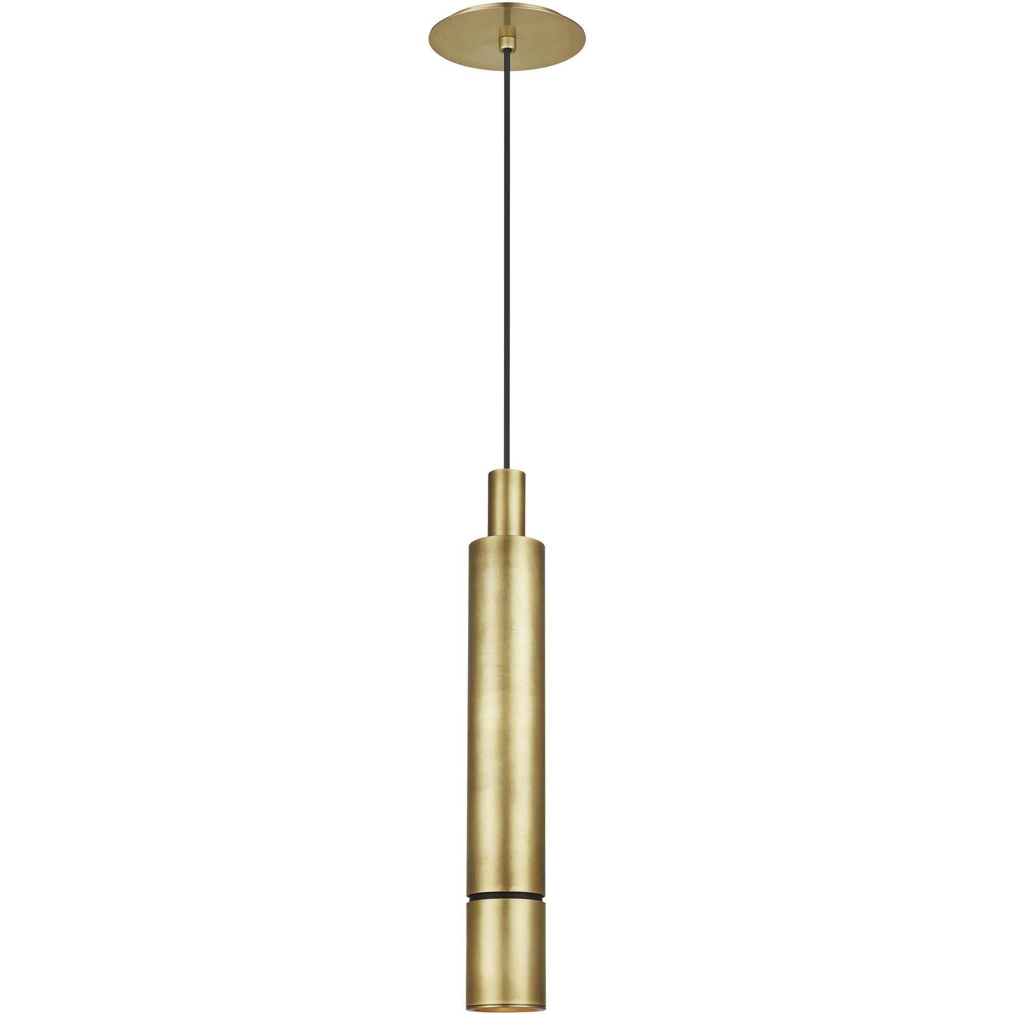 Mick De Giulio Sottile LED Natural Brass Pendant Ceiling Light, Integrated LED
