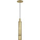 Mick De Giulio Sottile LED Natural Brass Pendant Ceiling Light, Integrated LED