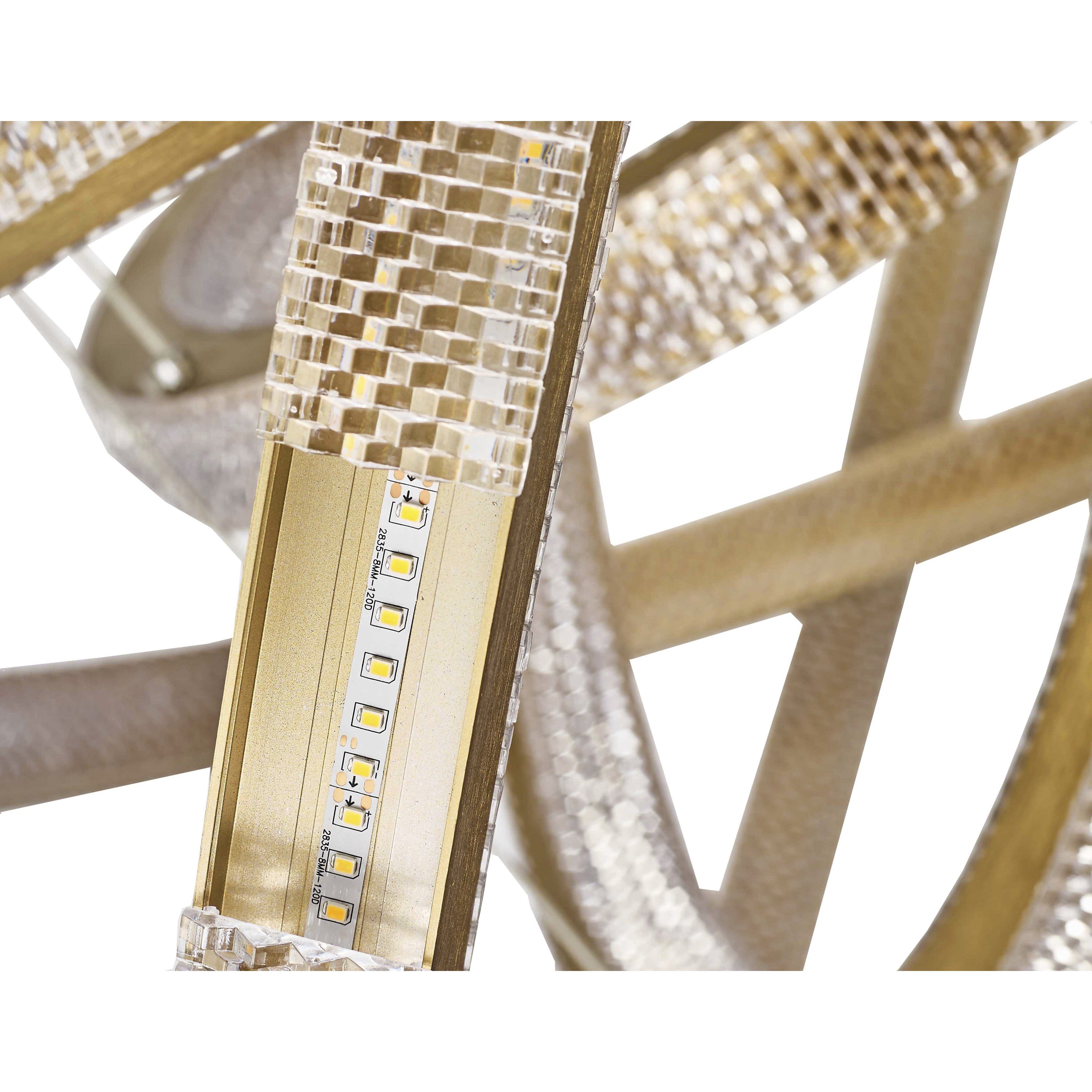 Canada LED 33.46 inch Sand Gold Chandelier Ceiling Light