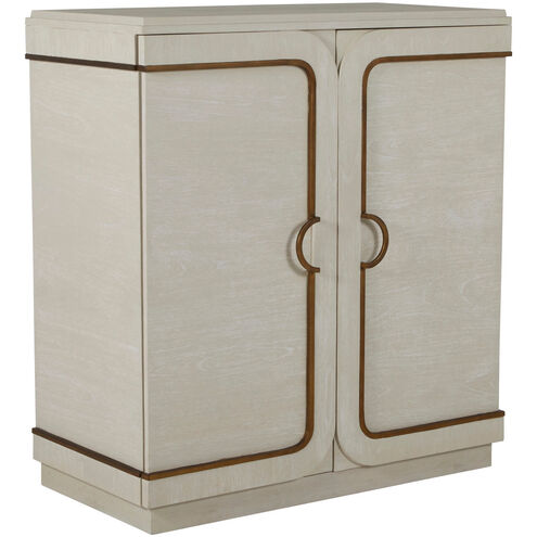 Churst Cerused White / Antique Brass Cabinet