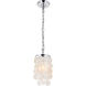 Selene 1 Light 6 inch Chrome Pendant Ceiling Light