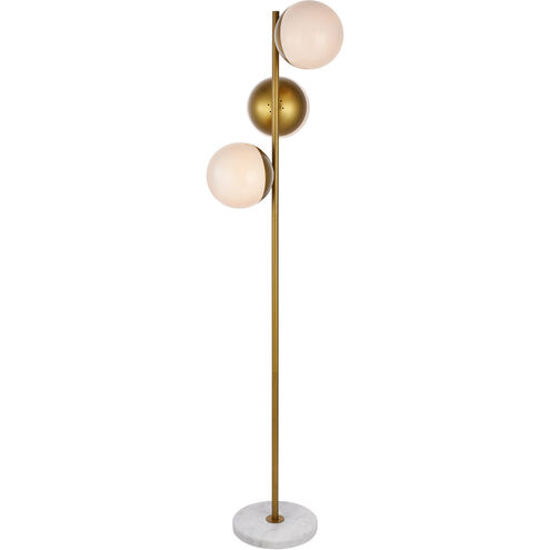 Eclipse 66 inch 40 watt Brass Floor Lamp Portable Light