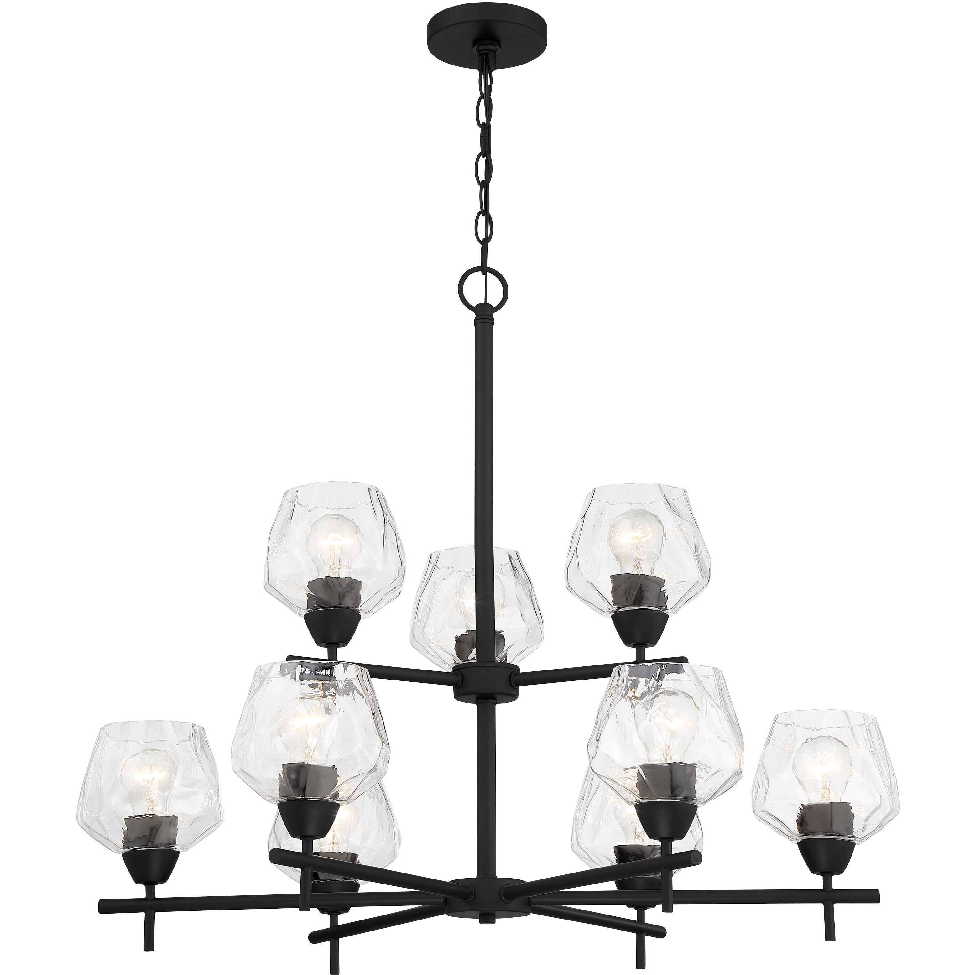 Camrin 9 Light 31 inch Coal Chandelier Ceiling Light